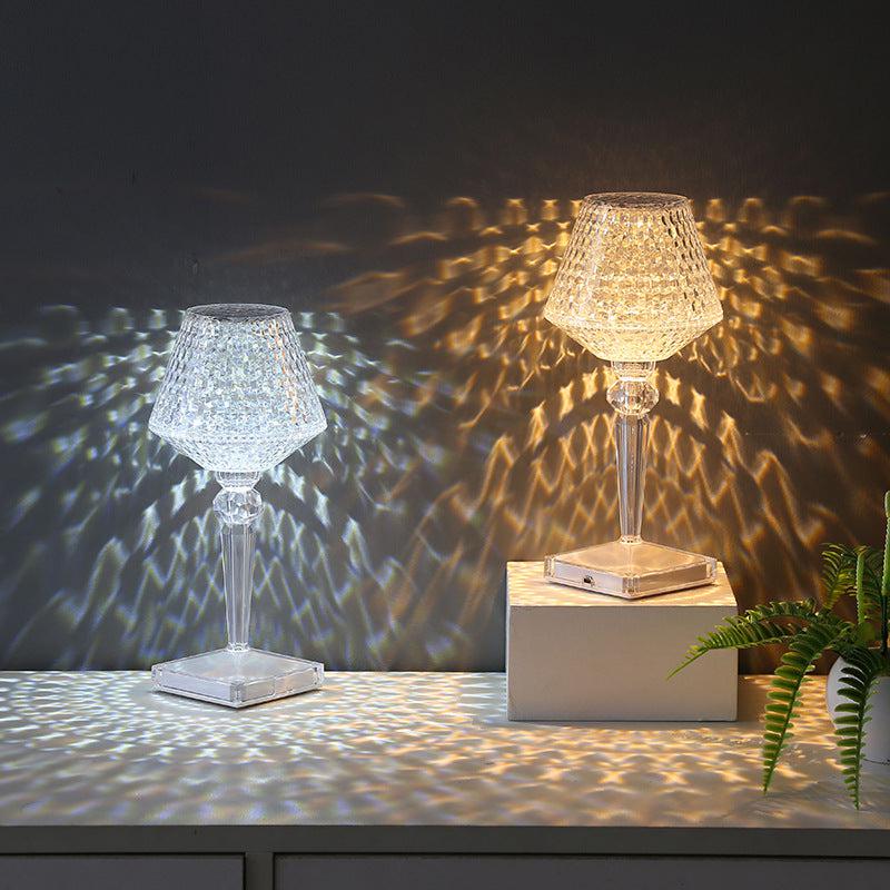 Lampe de Table effet Cristal - Sparkle-Crystal Touch Lamp-Olloret