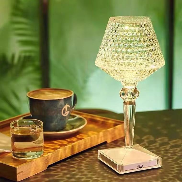 Lampe de Table effet Cristal - Sparkle-Crystal Touch Lamp-Olloret