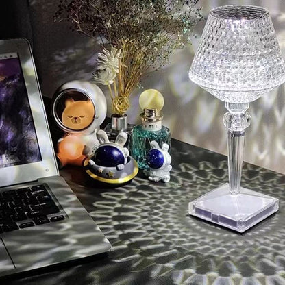 Lampe de Table effet Cristal - Sparkle-Crystal Touch Lamp-Olloret