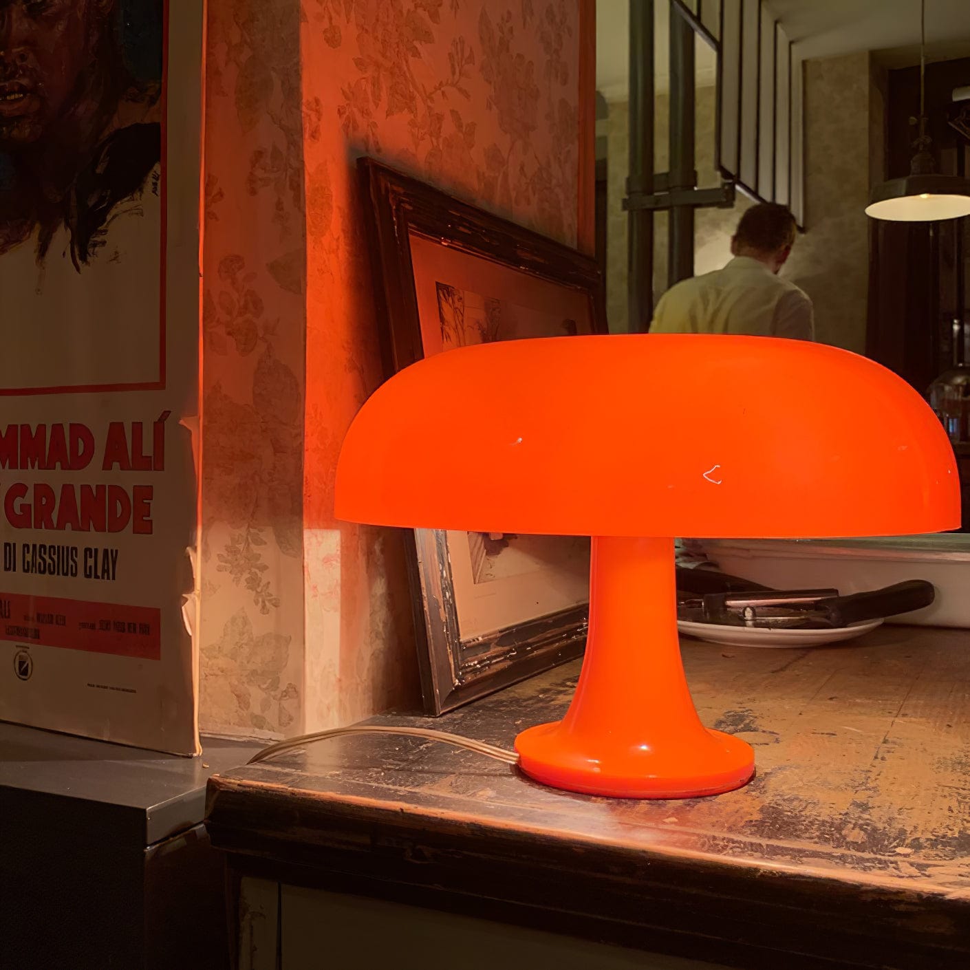 Lampe de table nordique en forme de champignon-Olloret