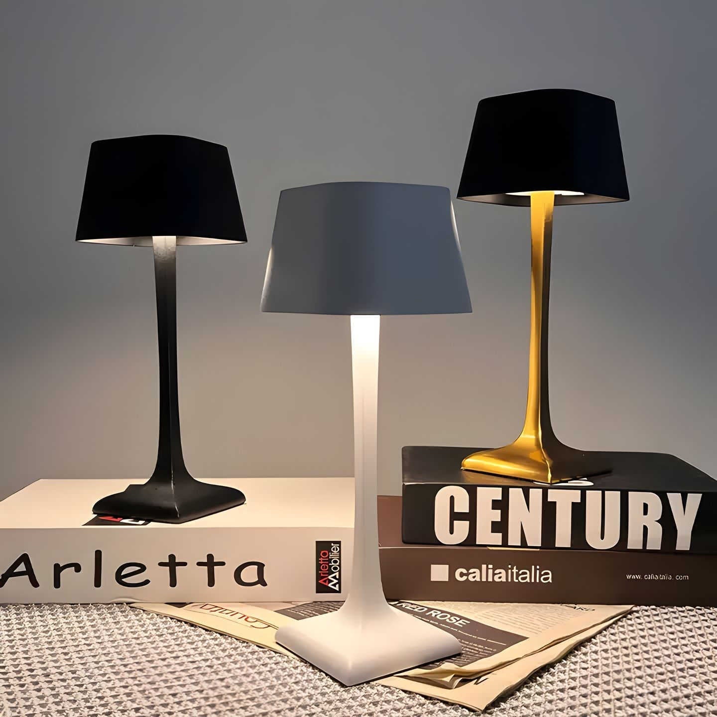 Lampe de Table Sans Fil avec Contrôle Tactile - Eleganza-Cordless Lamp-Olloret