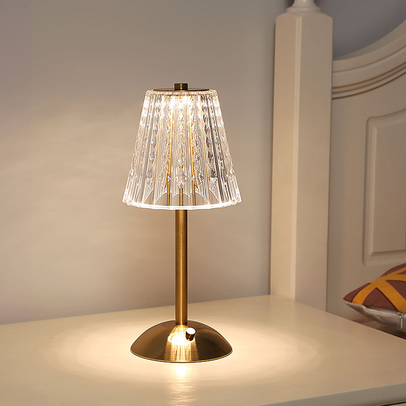 Lampe de Table Sans Fil Élégante - CrystalLight-Cordless Lamp-Olloret